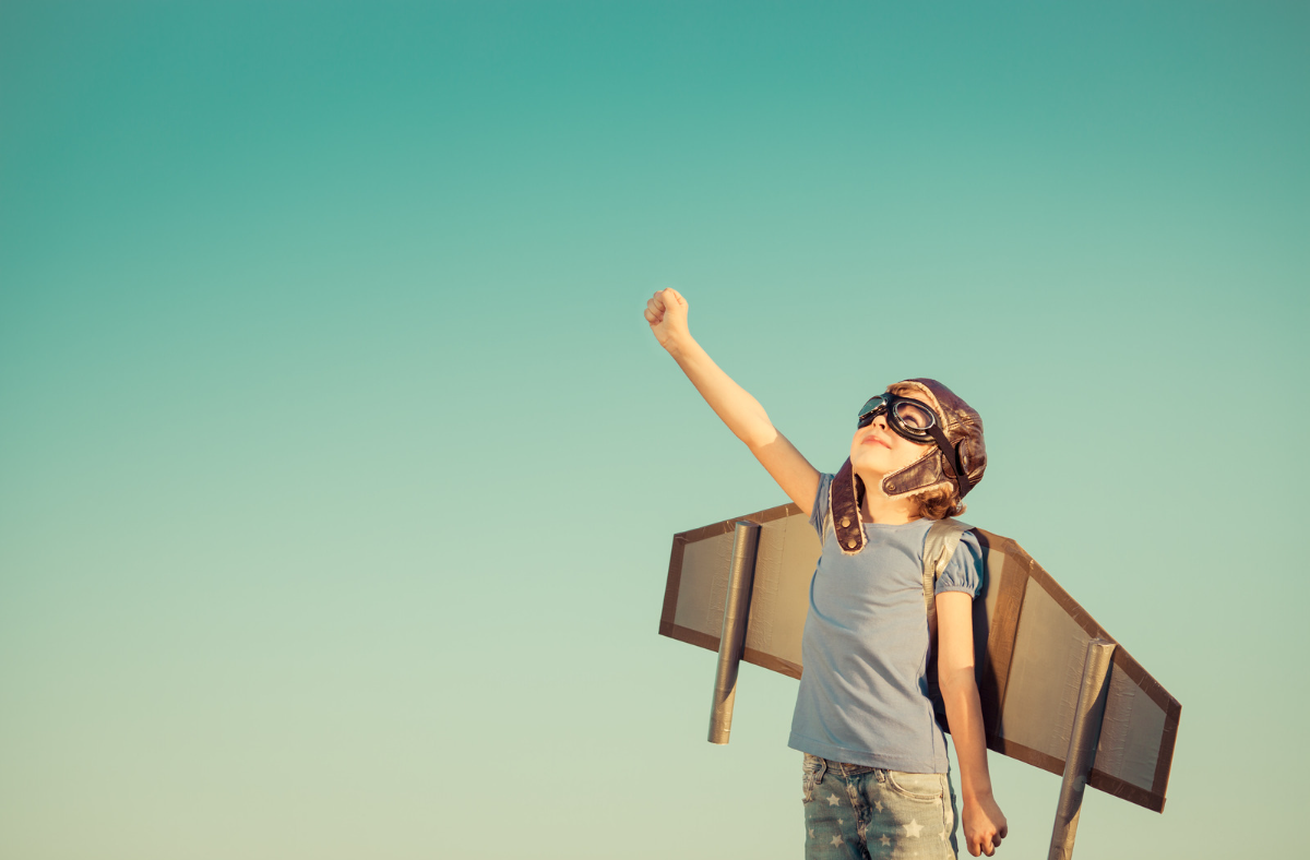 This an image of a boy with a rocket pack for a page called how we do it by Octopus competitive intelligence market intelligence agency & competitor analysis solutions. What is competitive intelligence in business?