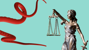 This is an image of an octopus and the scales of justice for an article called The Council of CI Fellow And Competitive Intelligence Ethics by Octopus Competitive intelligence agency octopus market intelligence providers. Keeping Competitive Intelligence Ethical (And Legal) for peace of mind