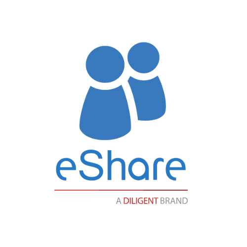This is an image of a logo for eshare for a page called who we have worked for by octopus competitive intelligence agency octopus competitive intelligence solutions