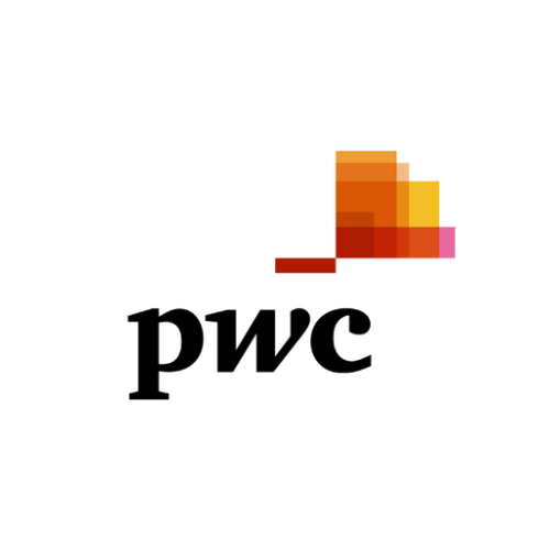 This is an image of the PWC logo for a page called who we have worked with by octopus competitive intelligence agency
