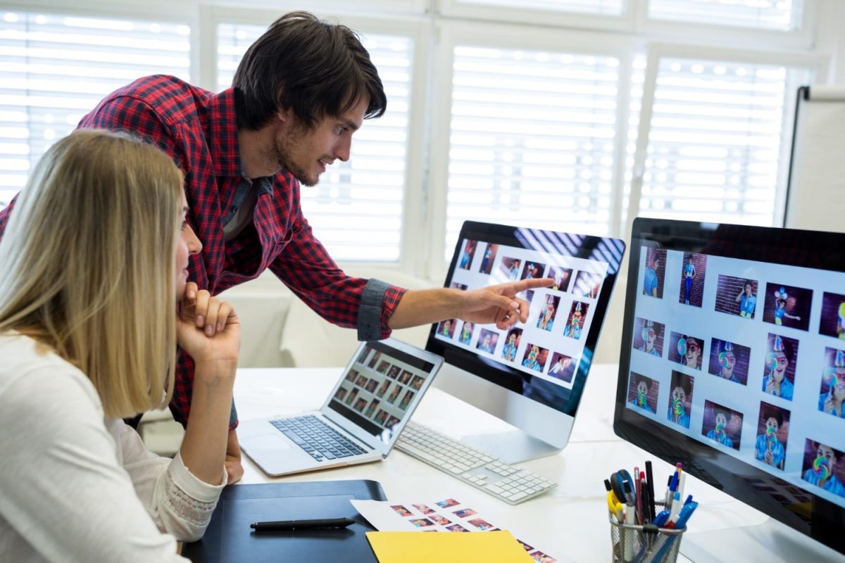 This is an image of a creative for an article called From Lens to Cloud: How SaaS Solutions Revolutionize Photo Management for octopus intelligence agency. The Key to Efficient Project Management for Creative Agencies. How to Use Logic Models for Business Strategy