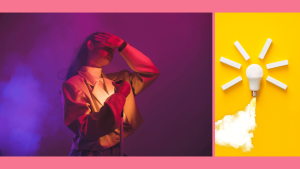 This is an image of a girl blinded by technology for an article called The Emerging Technology Blind Spot and the Role of Competitive Intelligence by octopus competitive intelligence agency octopus market intelligence services.
