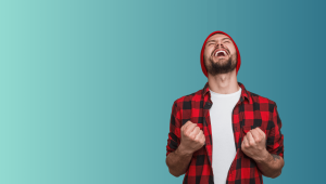 This is an image of a happy cool man for an article called What is a Competitive Enablement Project And Why Competitive Intelligence Is Your Secret Weapon by octopus competitive intelligence agency octopus b2b mystery shopping agency