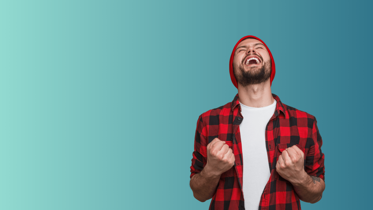 This is an image of a happy cool man for an article called What is a Competitive Enablement Project And Why Competitive Intelligence Is Your Secret Weapon by octopus competitive intelligence agency octopus b2b mystery shopping agency