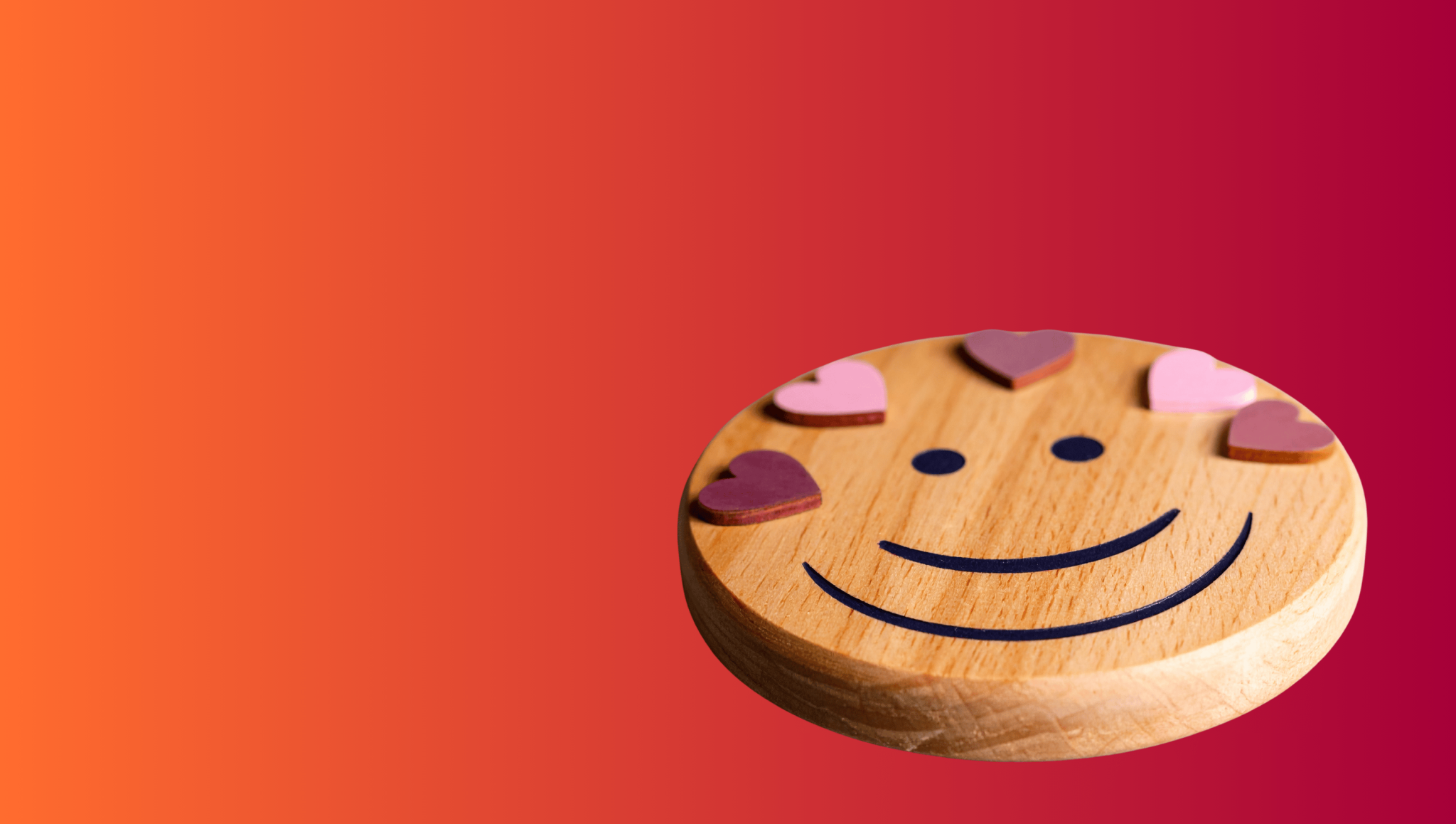 This is an image of a wooden happy face for an article called Why UAE Healthcare Leaders Need Impartial Sentiment Audits to Win by Octopus Competitive Intelligence Agency MENA Octopus competitive intelligence consultancy MENA