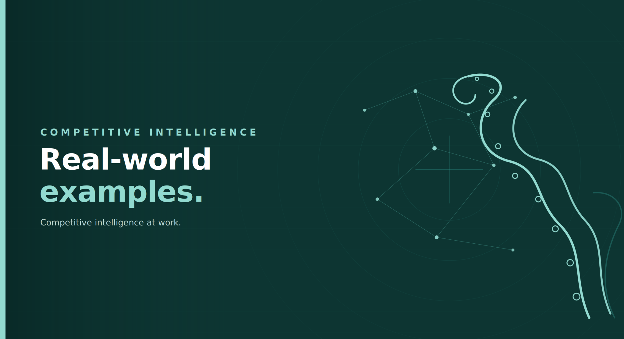 This is an image for the header page for real world examples of competitive intelligence by octopus competitive intelligence agency